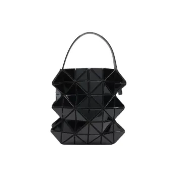 ISSEY MIYAKE Synthetic Leather Handbag Women's Black