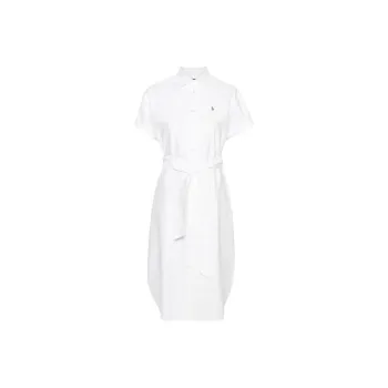 Polo Ralph Lauren SS24 Short Sleeved Dress Women's White