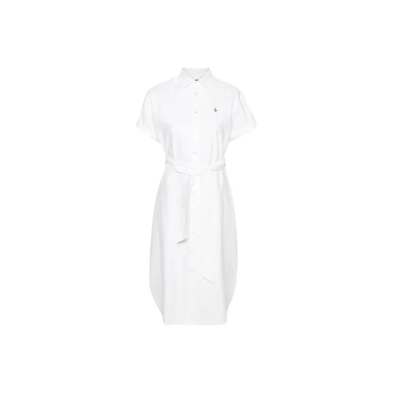 Polo Ralph Lauren SS24 Short Sleeved Dress Women's White-0