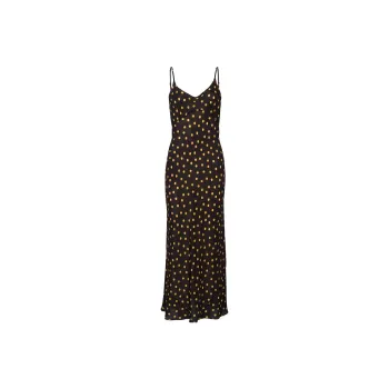 Réalisation Par Slip Dresses Women's Yellow Dot