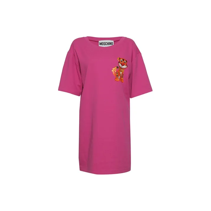 MOSCHINO Short-Sleeved Dresses Women's Purple-0
