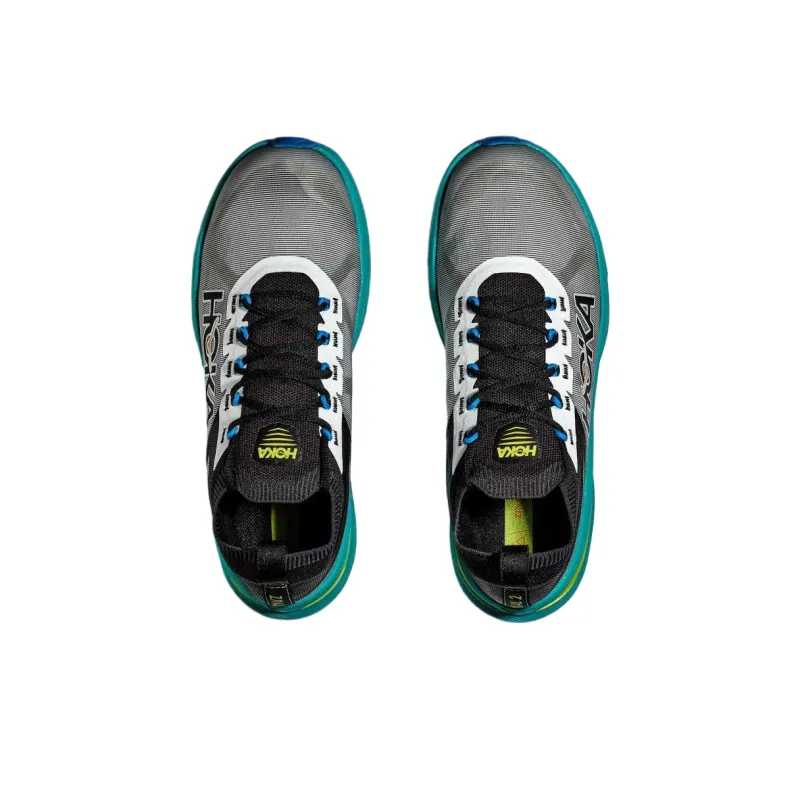 HOKA ONE ONE Zinal 2 Breathable Mid Top Running Shoes Women's Black Green-4