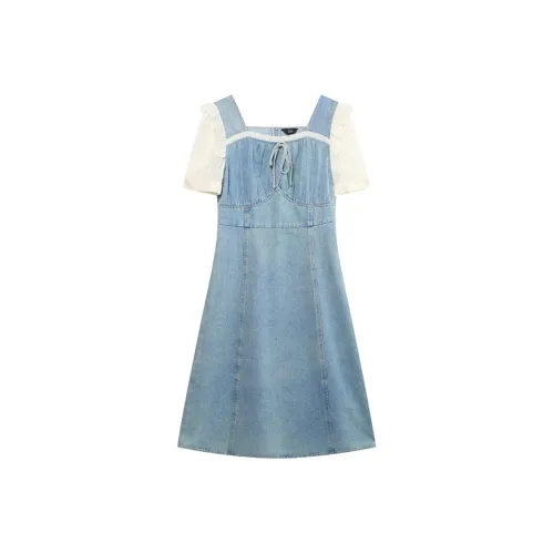 LOUISY AO Short Sleeved Dress Women's Light Blue