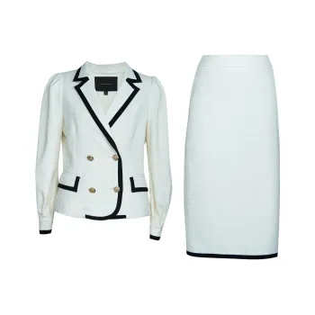 ROEYSHOUSE Business Suits Women's Ecru