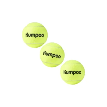 KUMPOO Tennis Balls Wool Match Ball Unisex Diameter 63 65mm Neon Green