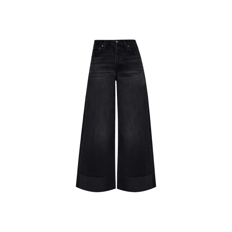 RAG&BONE High Rise Wide Leg Jeans-0