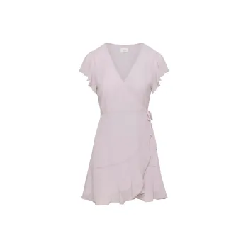 ARITZIA Wilfred Lawn Dress Short-Sleeved Dresses Women's Cloudy Lilac/Multiple Clouds Light Purple