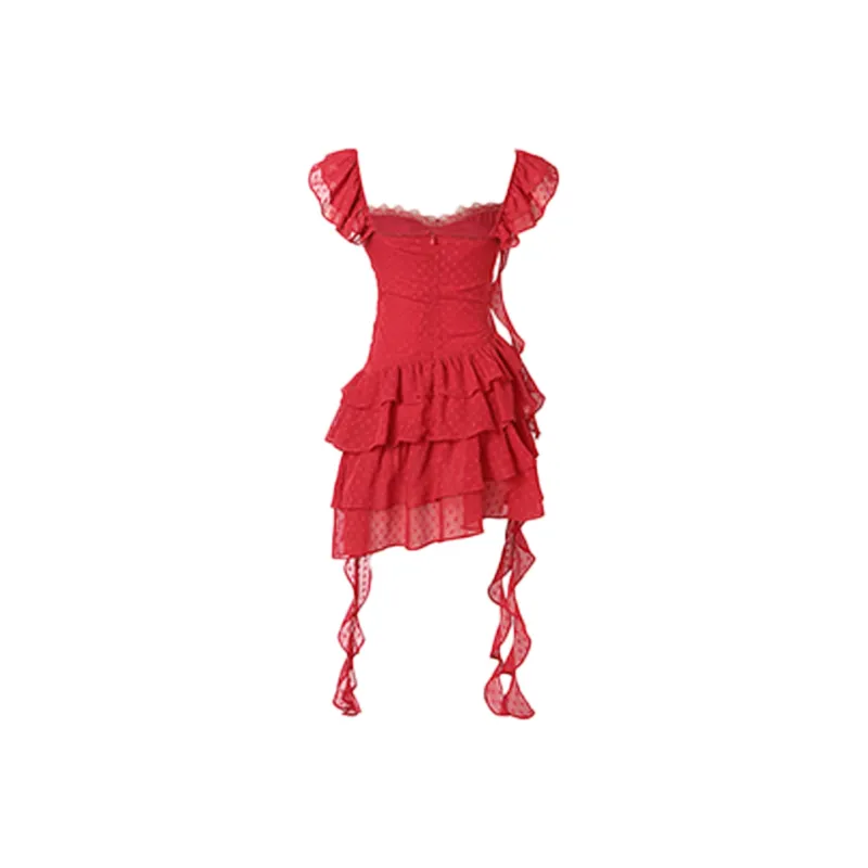 GTLA Slip Dresses Women's Red-1