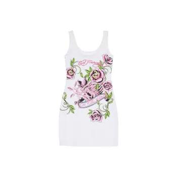 Ed Hardy SS22 Camisole Dress Cropped Dress White