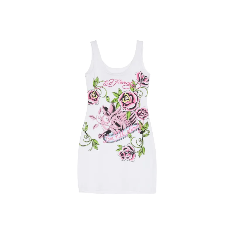 Ed Hardy SS22 Dress Women's White-0