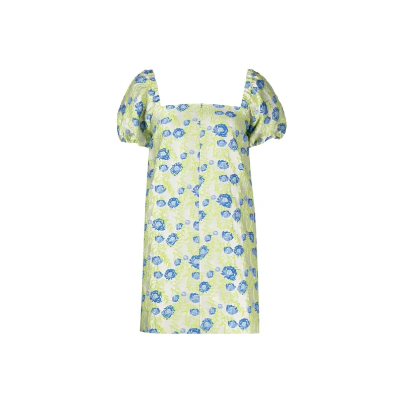GANNI Floral-jacquard Shift Minidress-0
