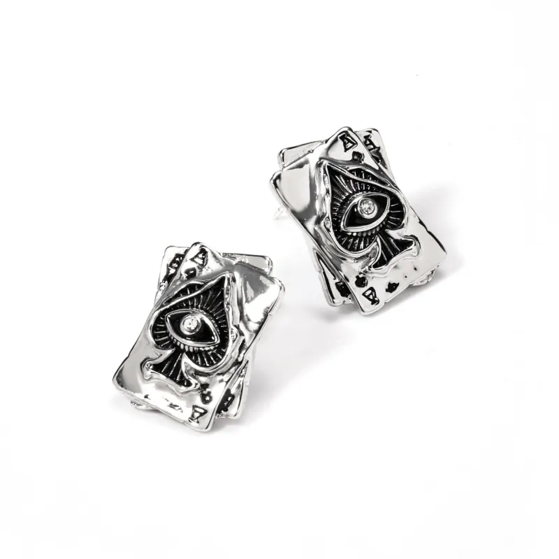 KING OF BLING Alloy, Oil Drip Earrings Women's-1