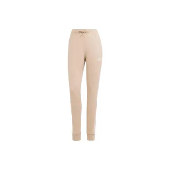 Adidas Essentials 3-Stripes French Terry Cuffed Pants Knitted Sports Pants Women's Khaki