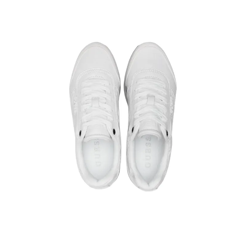 GUESS Hansin Abrasion Resistant Low Top Casual Shoes Women's White-5