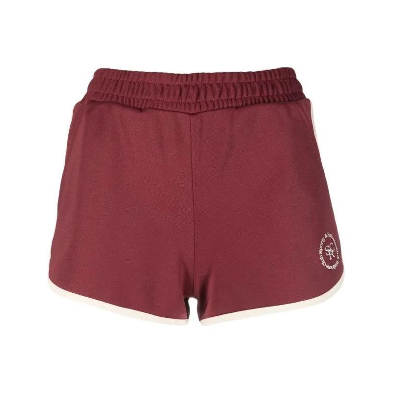 SPORTY & RICH Logo print Performance Shorts-0