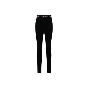 HUGO BOSS x PERFECT MOMENT Moment Virgin-Wool Leggings With Branding Leggings Women's Black