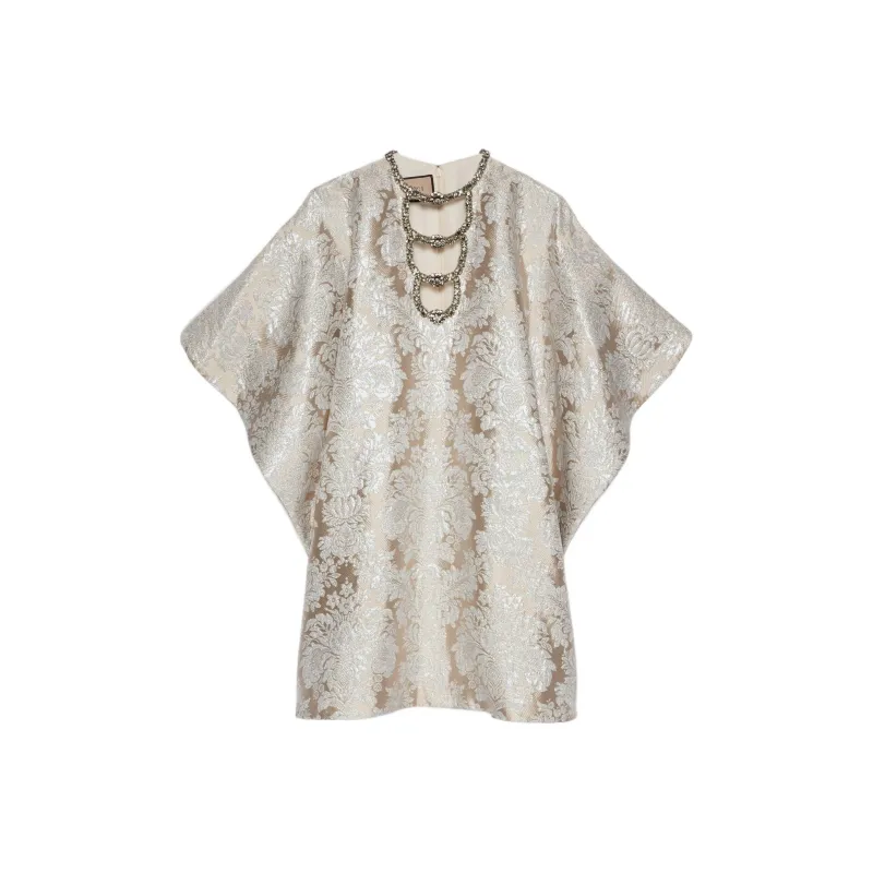 GUCCI Floral jacquard Mini Dress-0