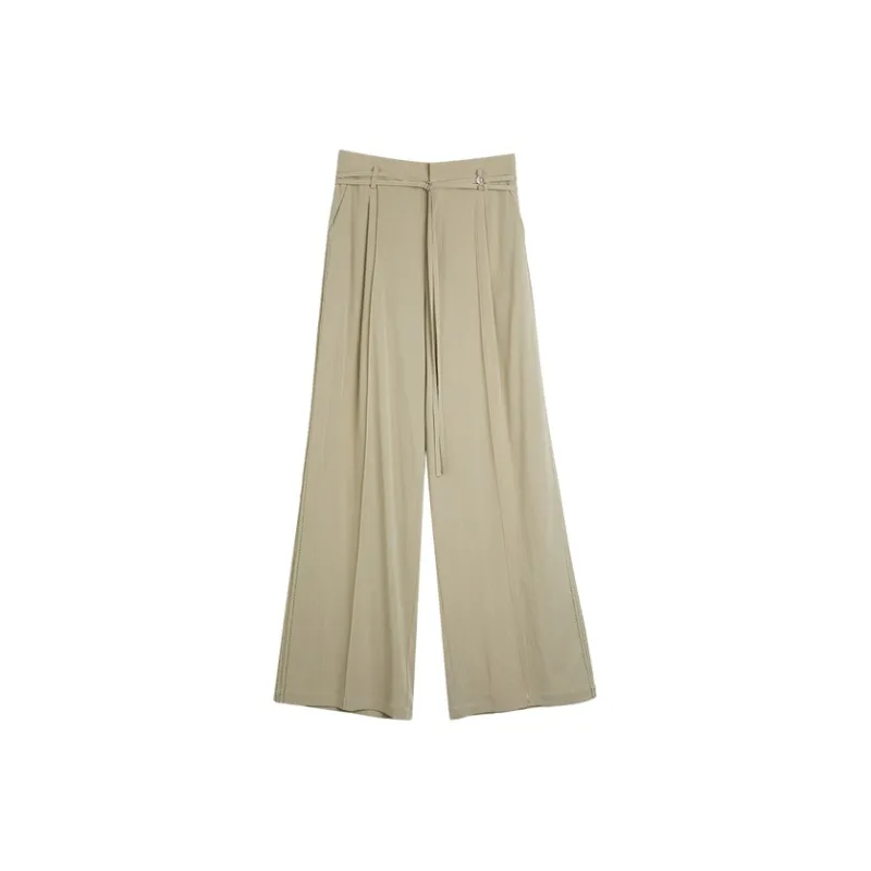 ELLE Casual Pants Women's Gray Green-0