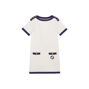 GUCCI Gg Logo Embroidered Dress