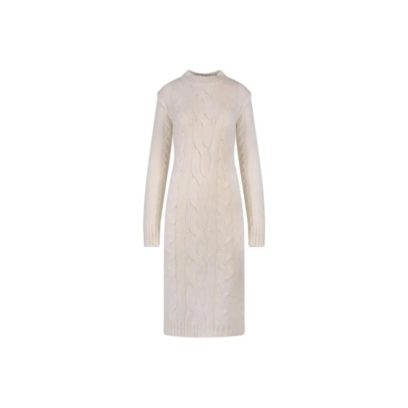 SportMax Long-Sleeved Dresses Women's Pink-0