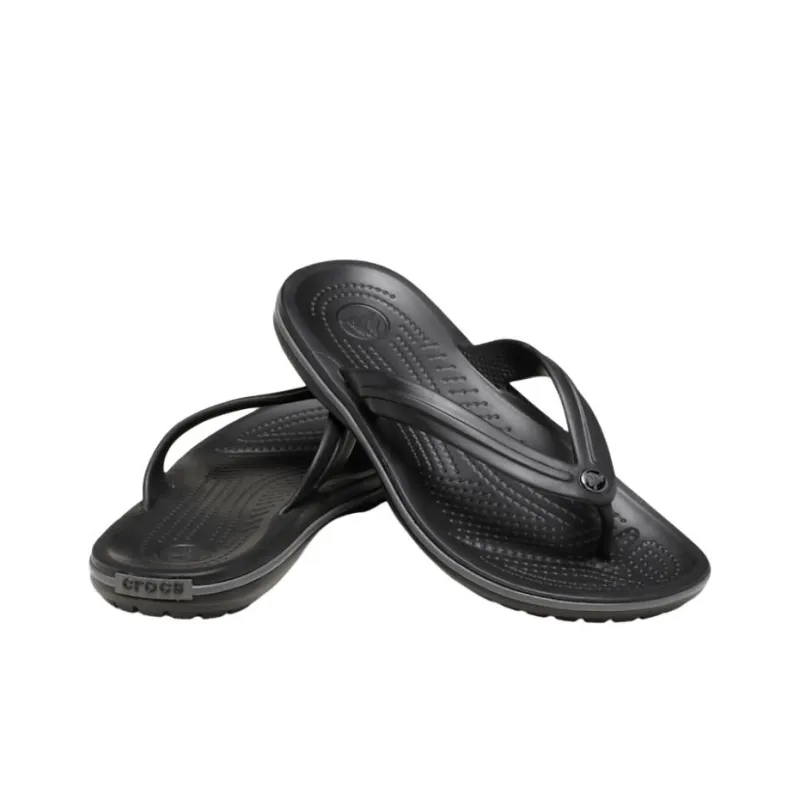 Crocs Crocband Abrasion Resistant Flip Flops Unisex Black-2