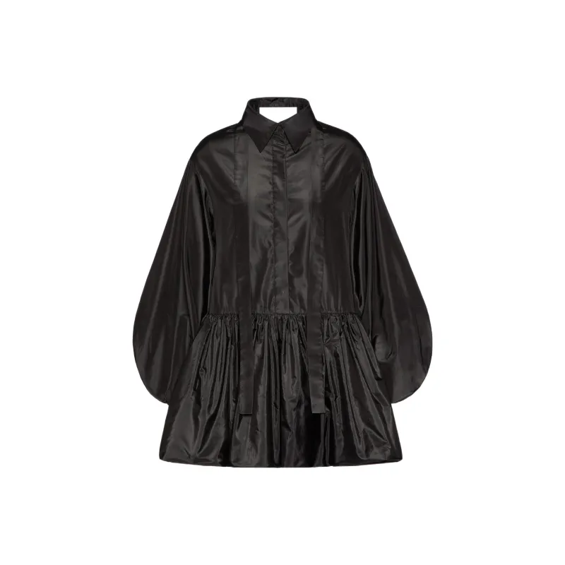 Valentino Long Sleeved Dresses Women's Black-0