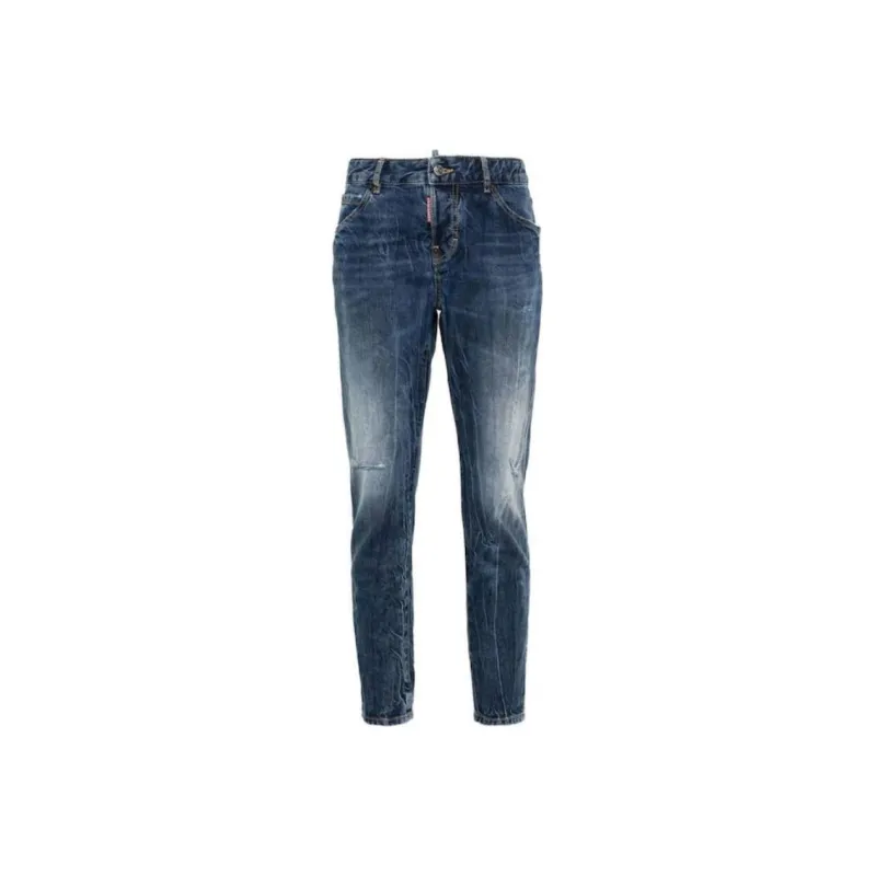 DSQUARED 2 Icon Cool Girl Distressed Tappered Jeans-0