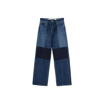 JIL SANDER Straight leg Cotton Trousers