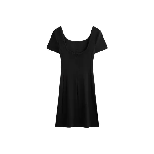 CALVIN KLEIN Short-Sleeved Dresses Women's Space Black