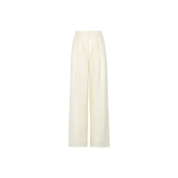 MEIYANG Casual Pants Women's Beige Yellow