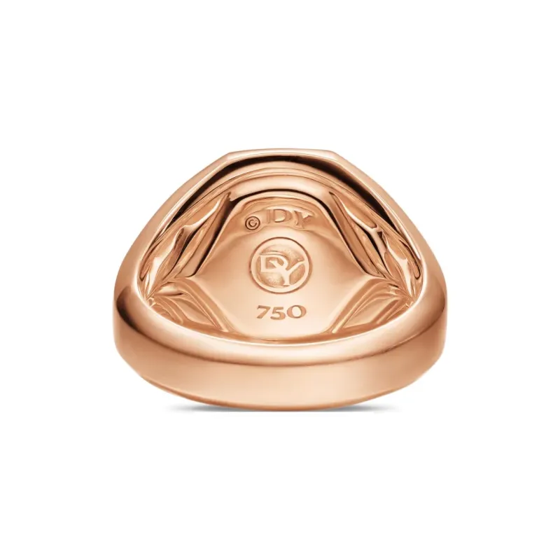 David Yurman 18K Rose Gold Streamline® Signet Ring-2