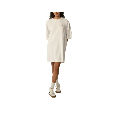 Dickies Short-Sleeved Dresses Women's White