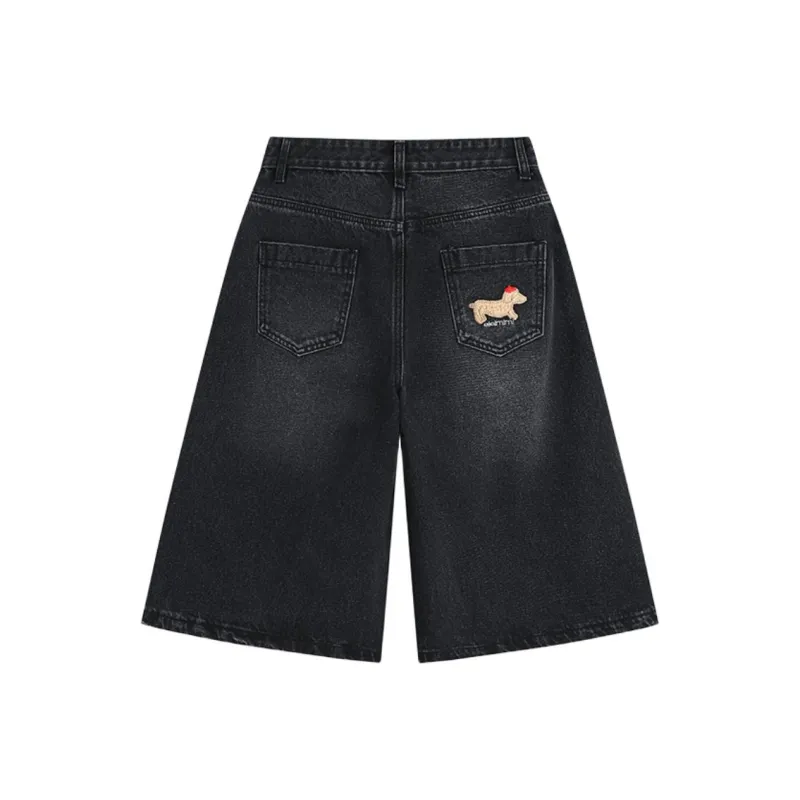 Dme Denim Shorts Unisex-1