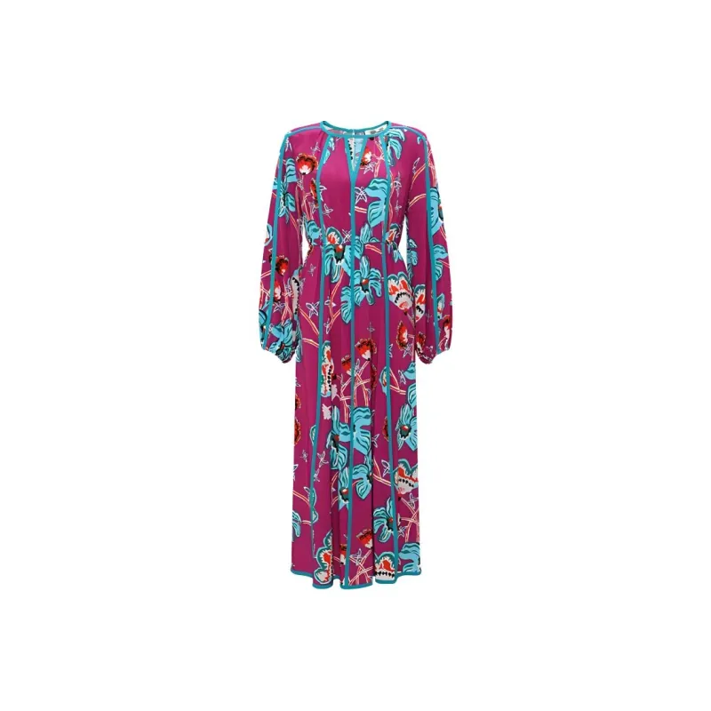 DVF Diane Von Furstenberg Dominique Floral print Midi Dress-0