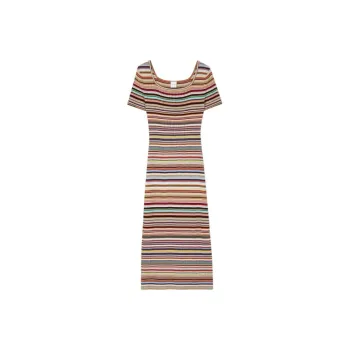 Paul Smith Striped Ribbed-knit Dress
