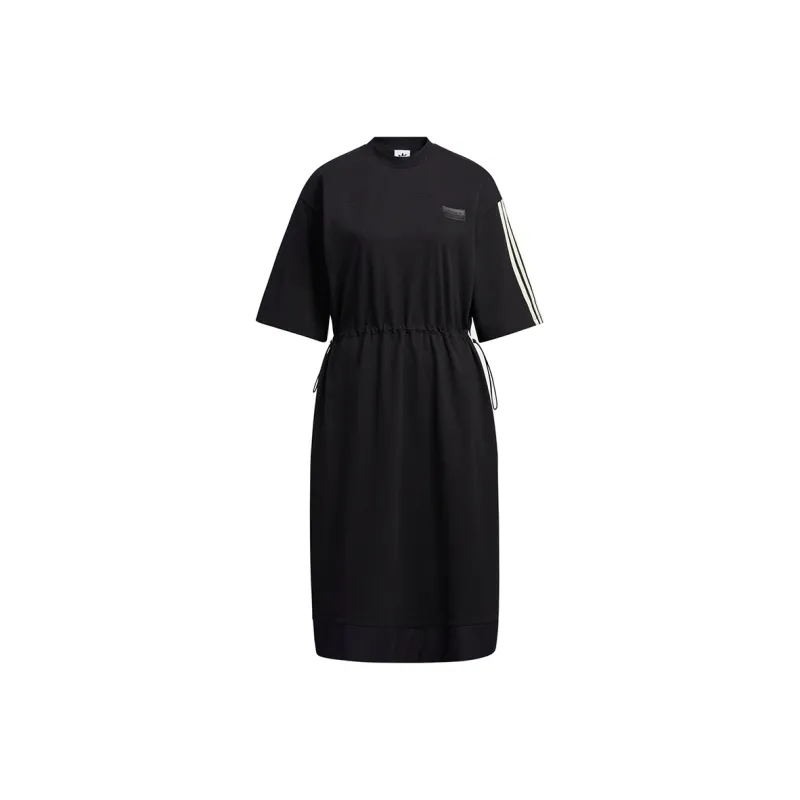 Adidas Originals Short Sleeved Dress Women's Black-0