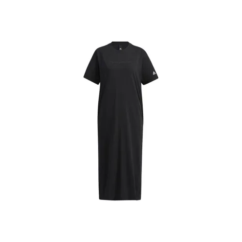 Adidas Short Sleeved Dresses Women's Black