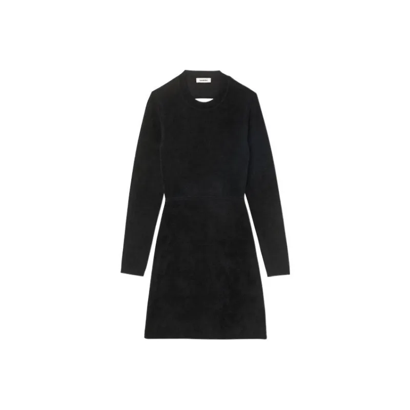 Sandro Long Sleeved Dresses Women's Black-0