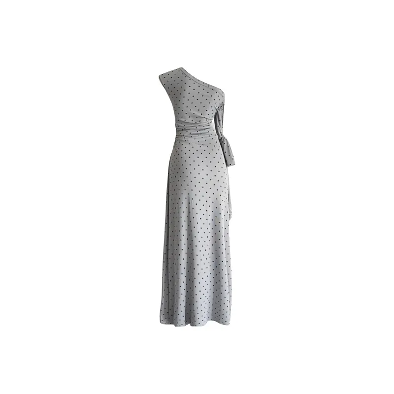 DOKZB Sleeveless Dresses Women's Gray-1