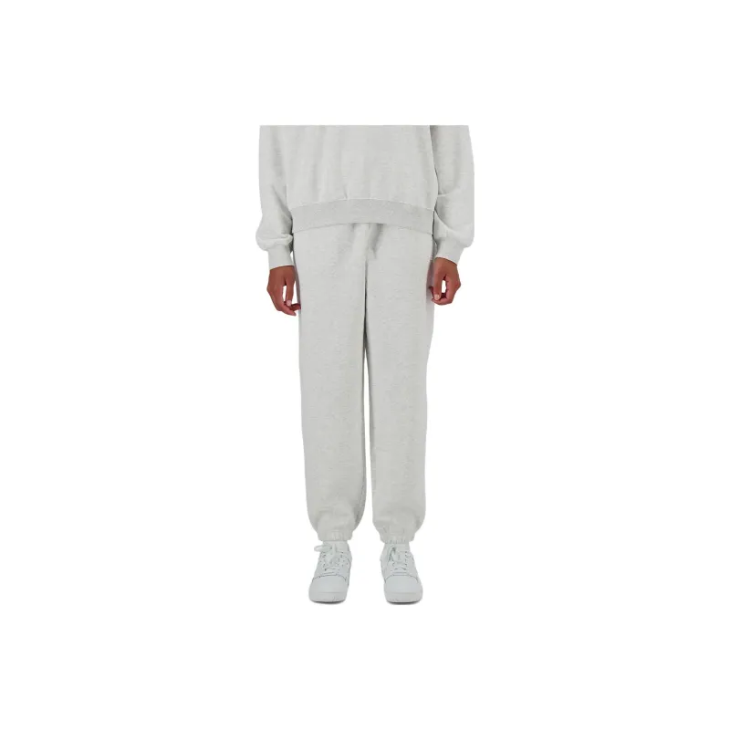 New Balance Sport Essentials Fleece Jogger Knitted Sports Pants Women's White-0