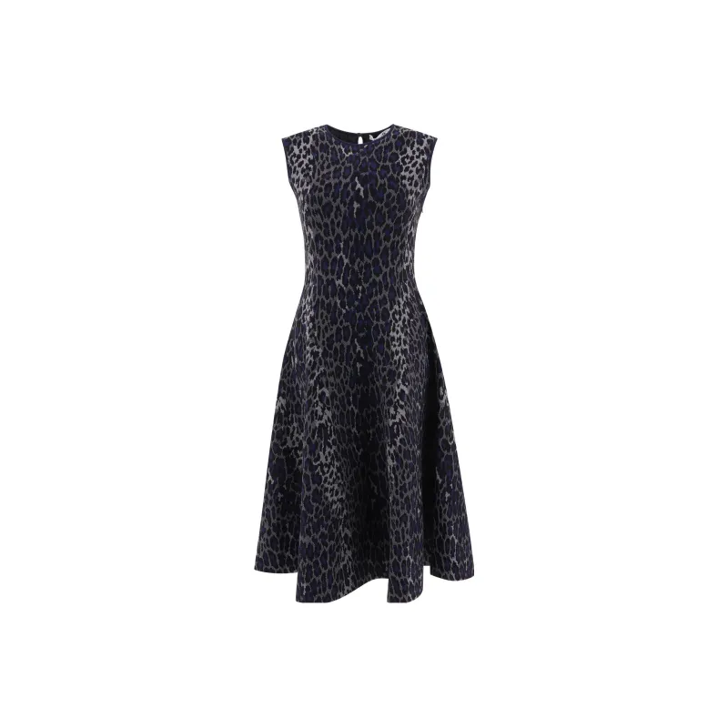 DIOR Quarterly New Products Sleeveless Dresses Women's Blue-0
