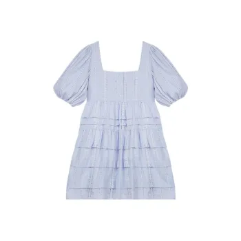 Maje SS23 Short-Sleeved Dresses Women's Sky Blue