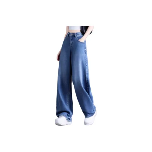 You Cow Me Pants Jeans Women's Blue