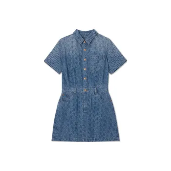 Levi's Short Sleeved Dresses Women's Dark Blue
