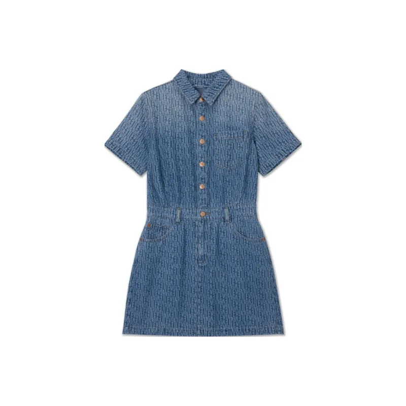 Levi's Short Sleeved Dresses Women's Dark Blue-0