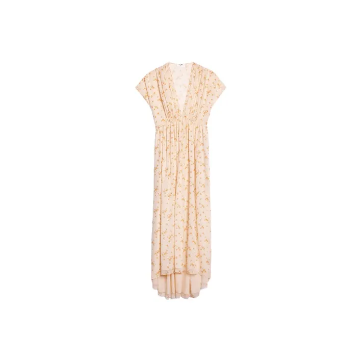 CELINE Short Sleeved Dresses Women's Yellow-0