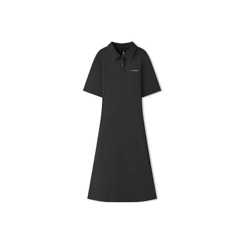 Skechers Short Sleeved Dresses Women's Midnight Black