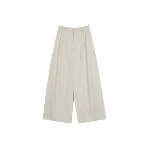 ELF SACK Casual Pants Women's Vintage Beige Apricot