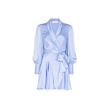 Zimmermann SS22 Long-Sleeved Dresses Women's Blue