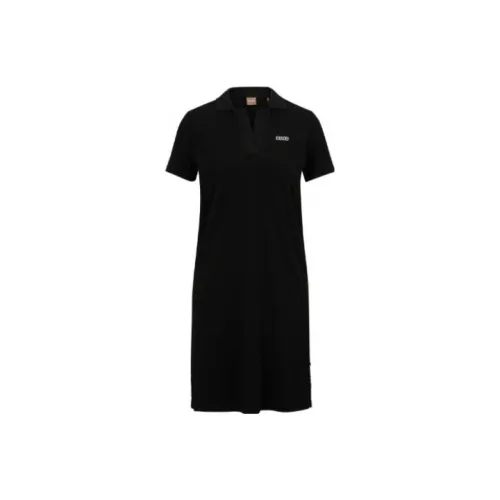 HUGO BOSS Short Sleeved Dress Women's Black